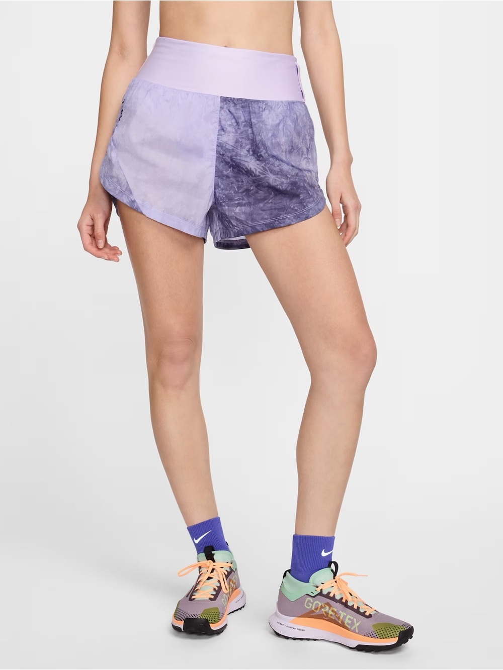 Nike Trail - Women's Repel Mid-Rise - Brief-Lined Running Shorts - Size Medium